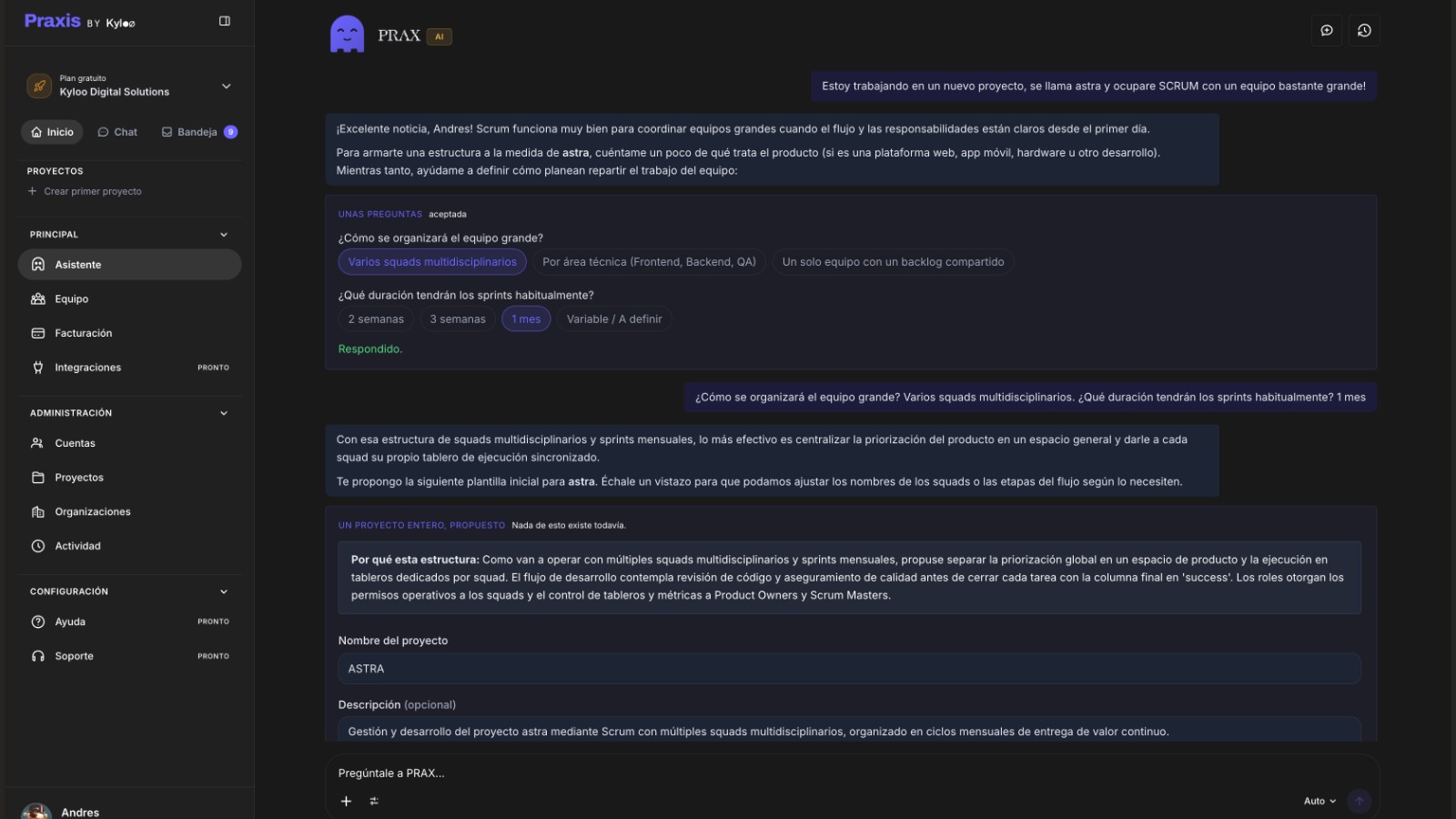 El asistente PRAX de Praxis